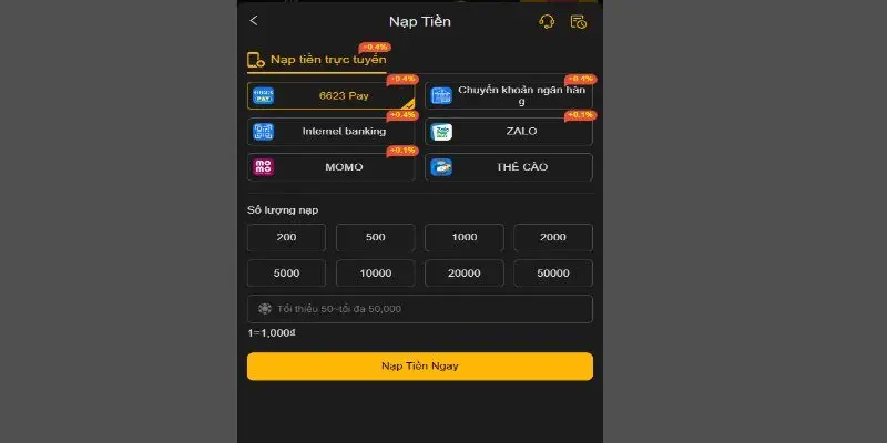  Những phương án gửi tiền vào 6623 được sử dụng rộng rãi